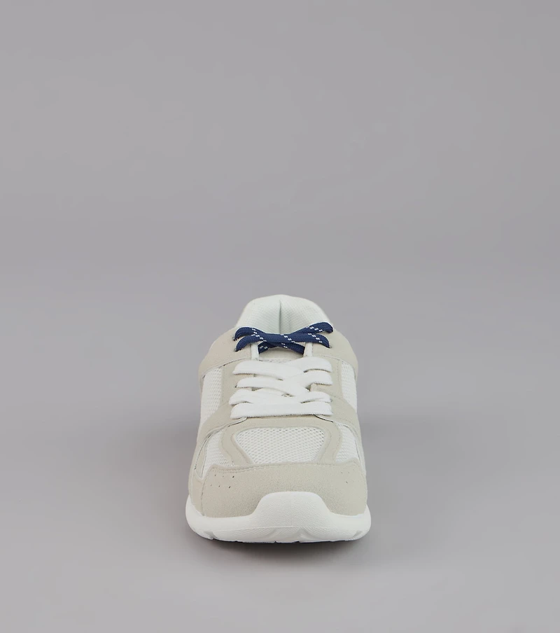 Street Ease Mesh Trim Sneakers