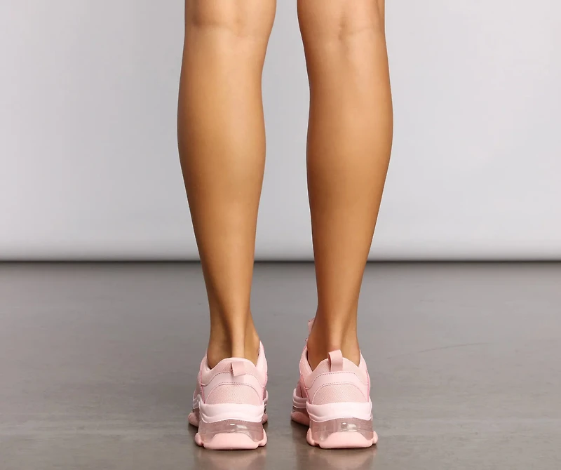 The Clear Two Tone Chunky Sneakers