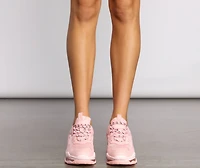 The Clear Two Tone Chunky Sneakers