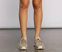 the Clear Knit Sneakers