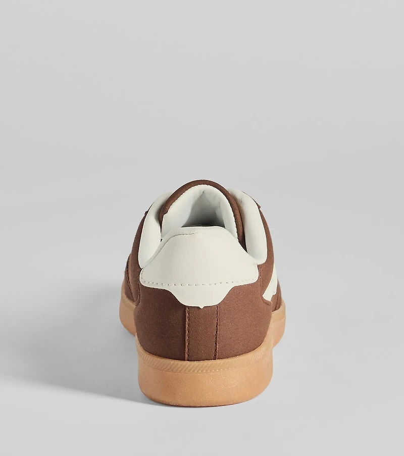 Chic Kicks Contrast Trim Sneakers