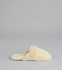 Lounge Edit Fuzzy Mule Slippers