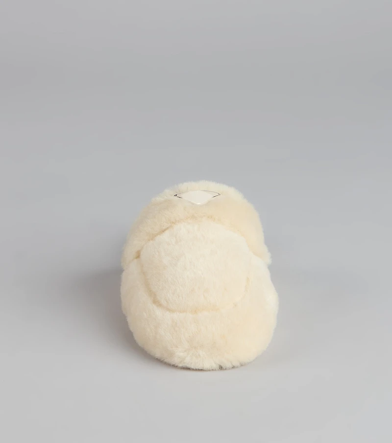 Lounge Edit Fuzzy Mule Slippers