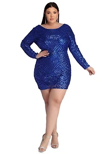 Plus Elysse Steal The Show Sequin Dress
