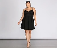 Plus Lace Appeal Skater Dress