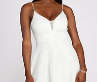 Carmela Metallic Shine Party Dress