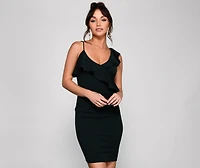 Zosia Formal Ruffled Bodycon Dress
