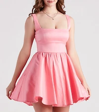 Lydia Taffeta Skater Party Dress