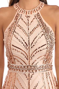 Terra Sleeveless Sequin Dress
