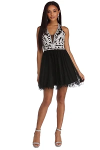 Molly Formal Halter Tulle Dress