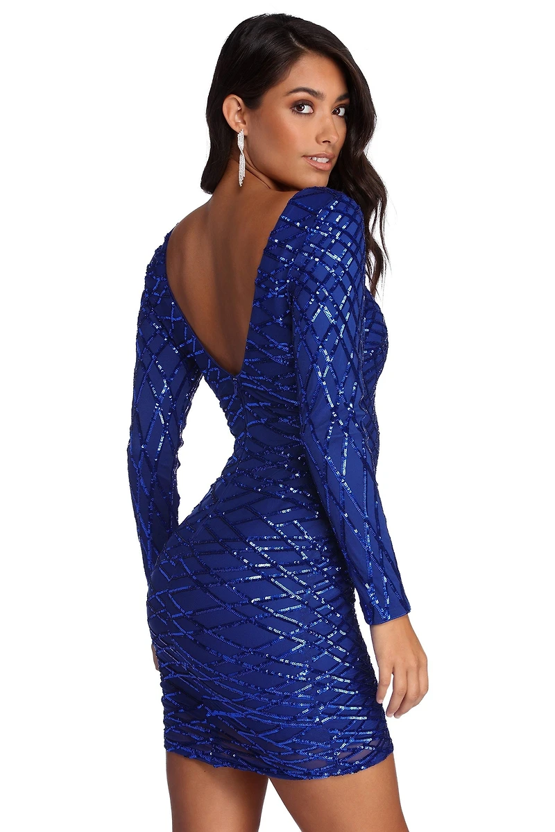 Elysse Steal The Show Sequin Dress