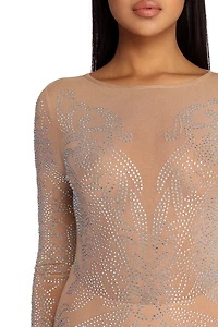 Janelle Winner's Circle Mesh Dress