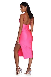 Jessica Formal Neon Midi Dress