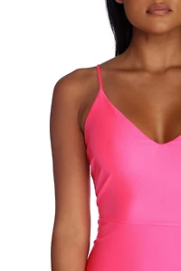 Jessica Formal Neon Midi Dress