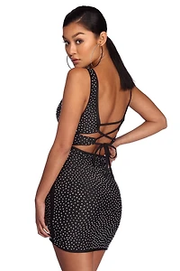Starlette Heat Stone Mini Dress