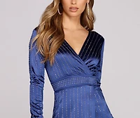 Kali Satin Heat Stone Dress