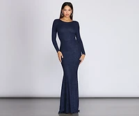 Whitney Glitter Knit Gown