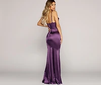 Antoinette Formal Luxe Satin Dress