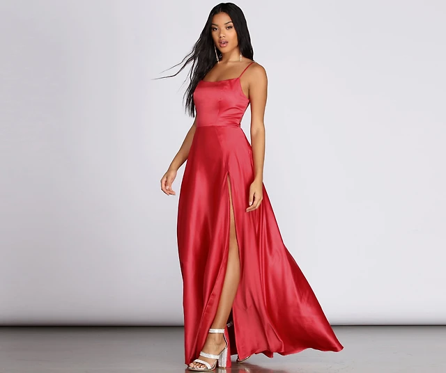 heidi formal satin lattice dress heidi formal satin lattice dress