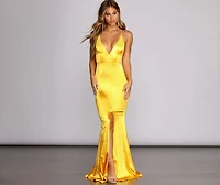 Raelynn Satin Cross Strap Dress