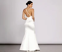 Raelynn Satin Cross Strap Dress