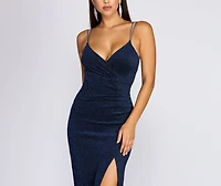 Zinga Metallic Knit Gown