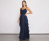 Carla Formal Floral Tendril Dress