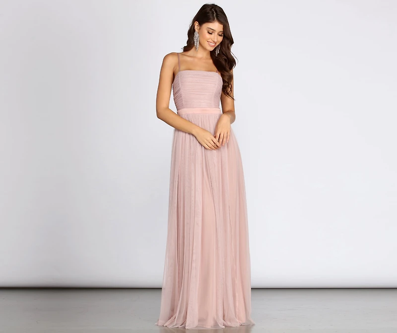 Sharlene Tulle A-line Gown