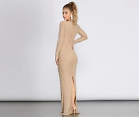 Julia Formal Heat Stone Dress
