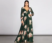 Irina Floral Chiffon A-Line Dress