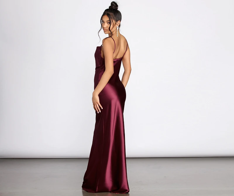 Londyn Formal Sleeveless Satin Dress