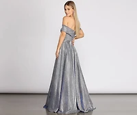 Monica Off Shoulder A-Line Dress