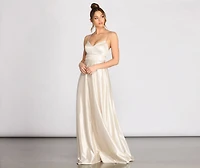 Gayle Metallic A-Line Dress