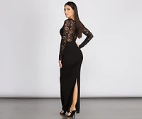 Yara Formal Illusion Lace Dress