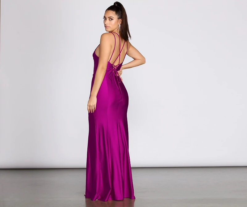 Sami Lace Up Mermaid Dress