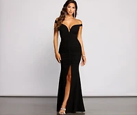 Amara Formal High Slit Ruched Dress