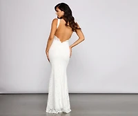 Kelly Formal Lace Mermaid Dress