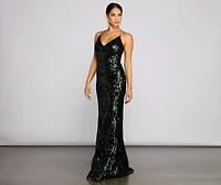 Lila Formal Open-Back Sequin Mermaid Dress