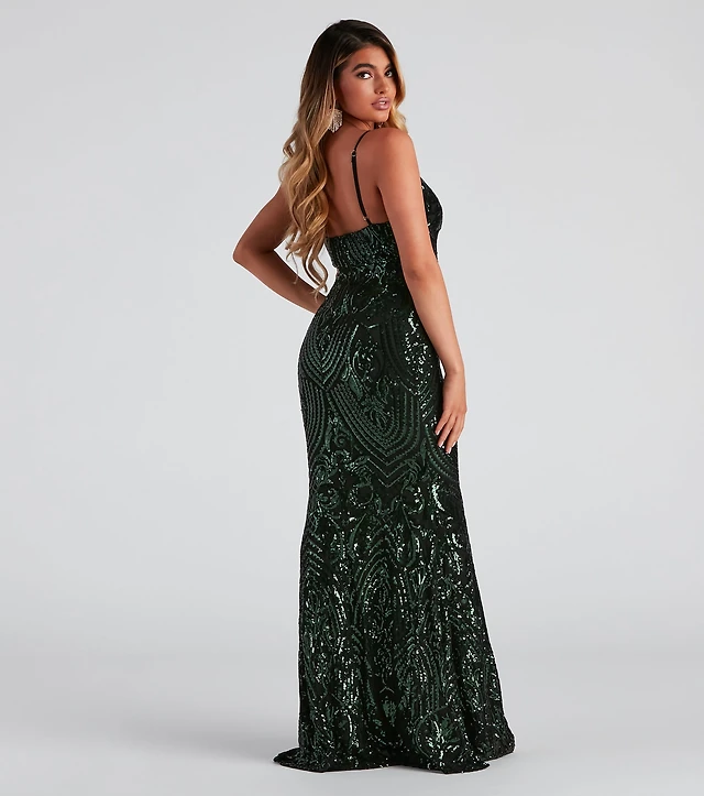 fritzy sequin mermaid dress Windsor Fritzy Sequin Mermaid Dress