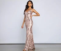 Lila Formal Open-Back Sequin Mermaid Dress