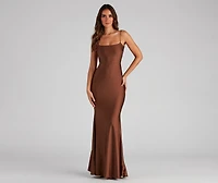 Meadow Formal Open Back Ruffled Dress