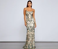 Luana Formal Open Back Sequin Dress