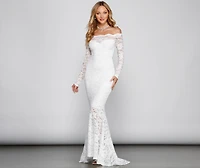 Betty Formal Off The Shoulder Lace Dress