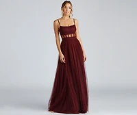 Kim Mesh Corset Tulle Formal Dress