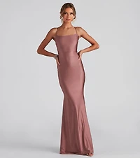 Meadow Formal Open Back Ruffled Dress