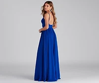 Brailey Formal Chiffon A-Line Long Dress