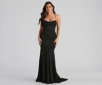 Kaiana Formal Crepe Mermaid Dress