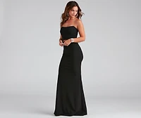 Lolinda Formal Crepe Cutout Long Dress
