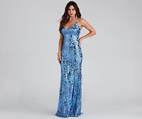 Lila Formal Open-Back Sequin Mermaid Dress
