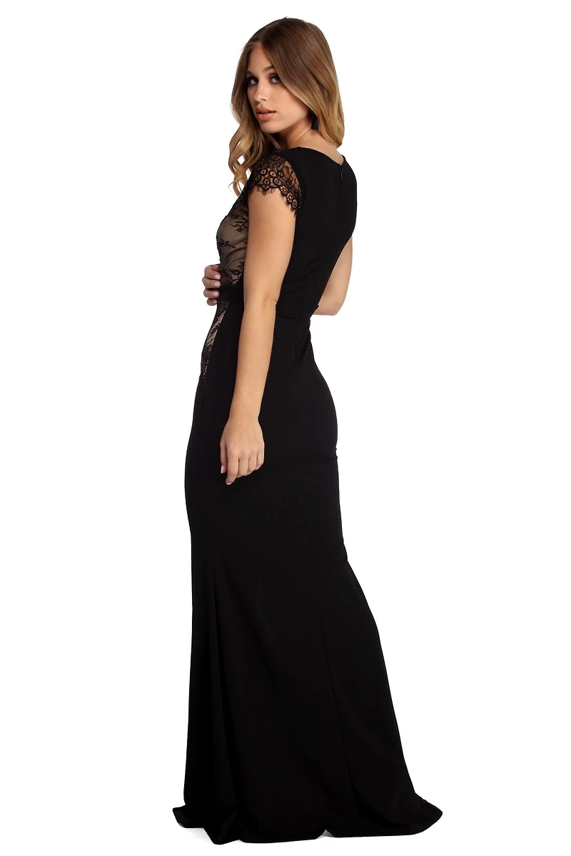 Daphne Scalloped Lace Dress